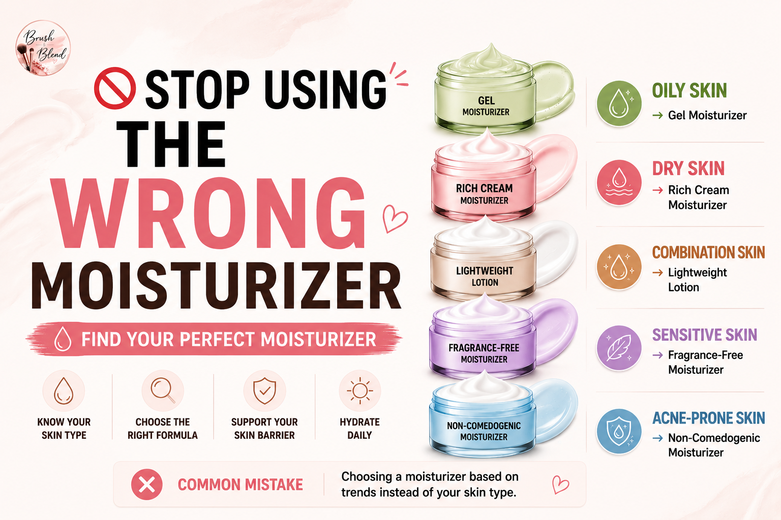 Stop Using the Wrong Moisturizer for Your Skin Type (Choose the Right One)