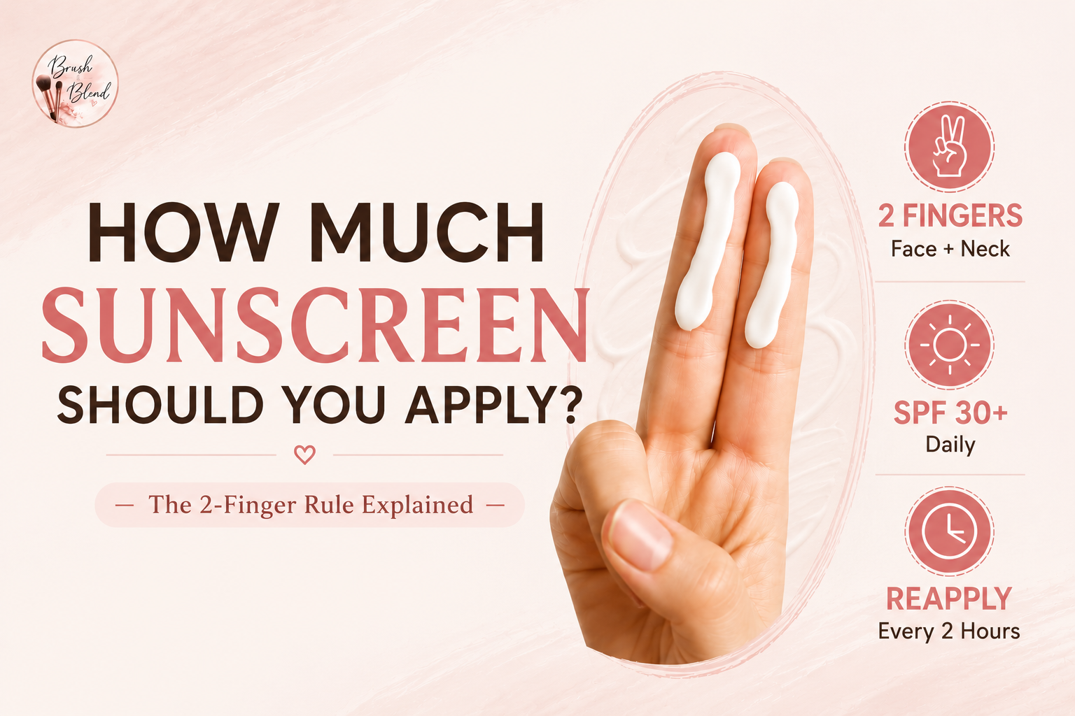 How Much Sunscreen Should You Apply? (The 2-Finger Rule)